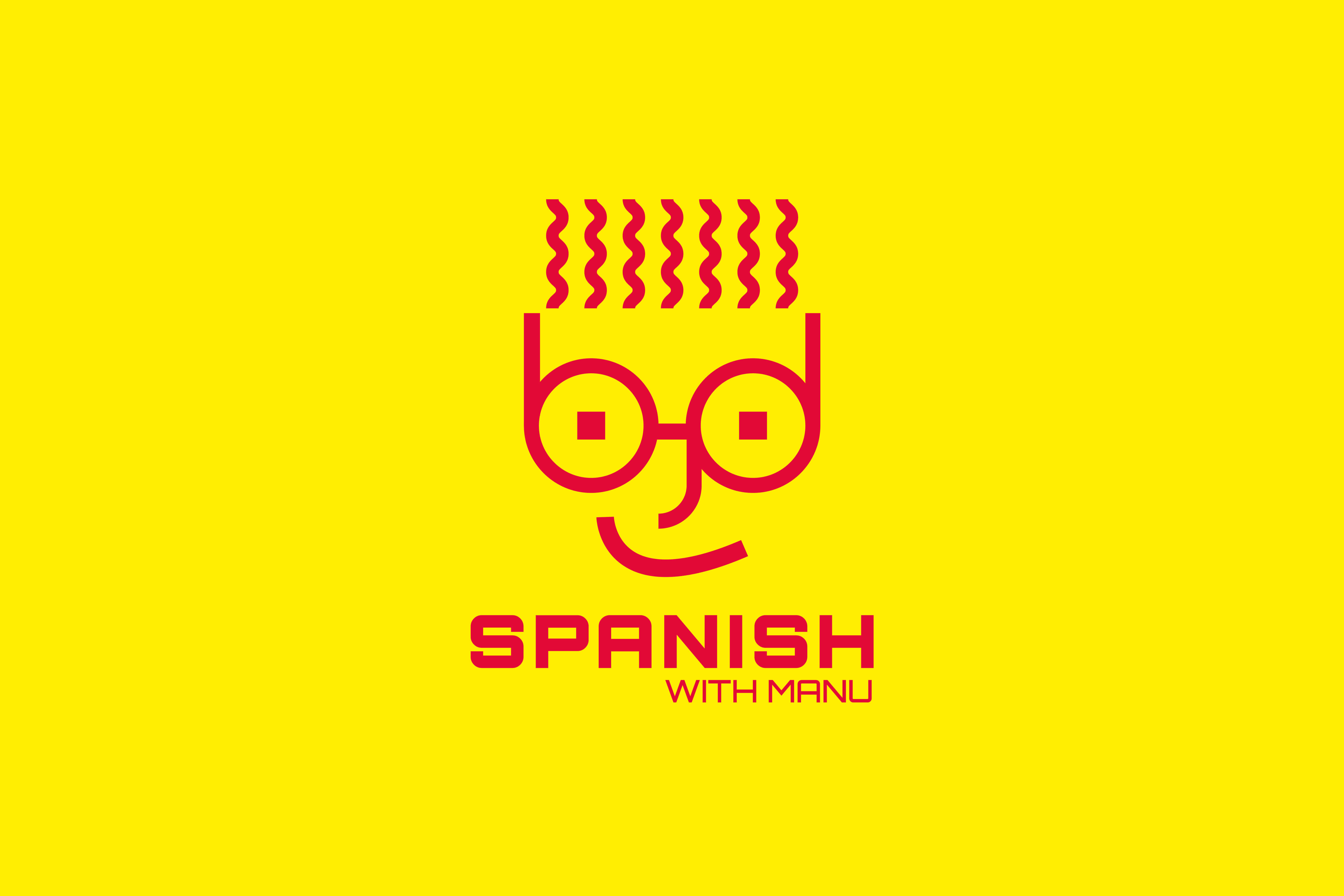 Spanish with Manu logo in a rectangle
